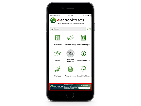Exklusiver Homescreen-Banner